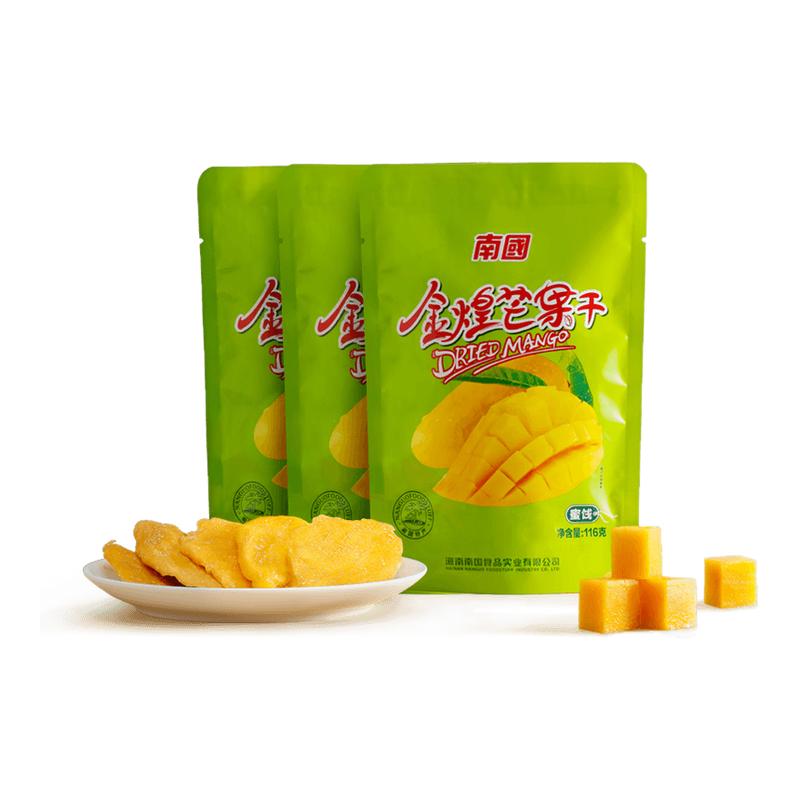 南国海南特产芒果干116g*3袋水果干蜜饯果脯干零食三亚小吃食品