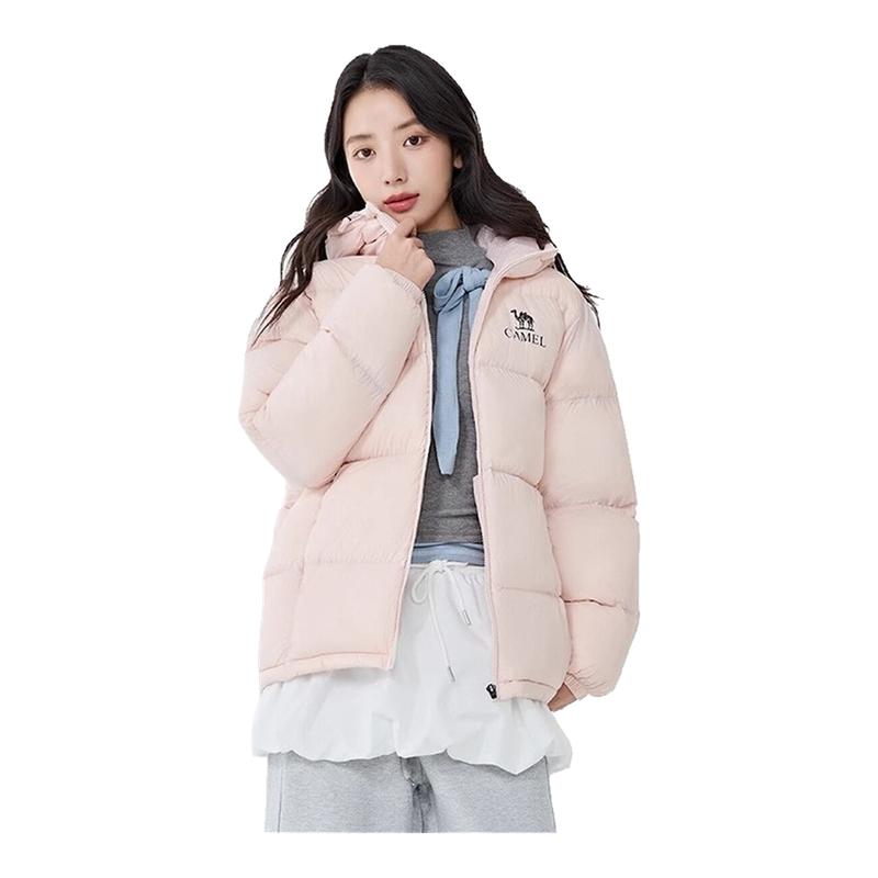 【黑钻pro拒水绒|银离子升温】骆驼户外羽绒服防风保暖情侣面包服