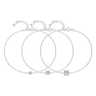 MODIAN摩典D色莫桑钻手链女S925纯银轻奢小众气质生日礼物送闺蜜