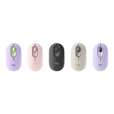 罗技POP Mouse无线蓝牙双模静音鼠标泡泡办公鼠标可爱女生鼠标