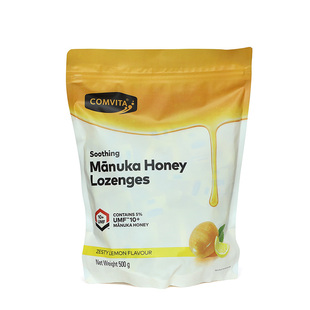 Comvita康维他麦卢卡蜂蜜糖进口柠檬薄荷润喉糖果教师儿童硬糖