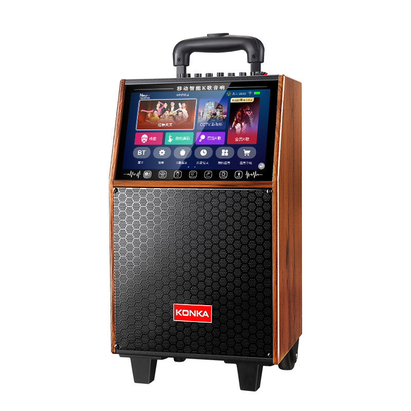 康佳广场舞音响带显示屏户外K歌音箱家用唱歌家庭ktv一体机麦克风