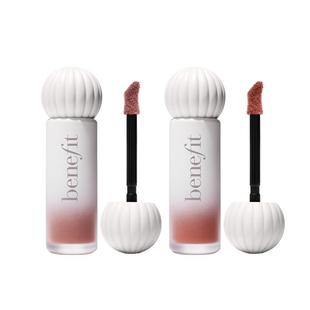 临期 Benefit贝玲妃唇釉奶釉棒哑光唇釉镜面2支装 百亿补贴