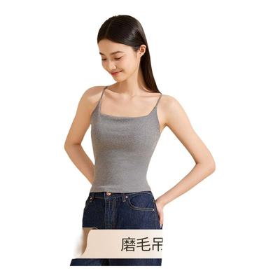 猫人官方吊带女免穿文胸保暖背心