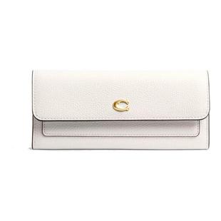 正品 女士Mila翻盖零钱卡包真皮手拿包钱夹CAO17 COACH蔻驰钱包长款