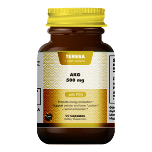 美国AKG酮戊二酸PQQ胶囊基因补充剂抗皱衰老90粒PK嘿米部分临期