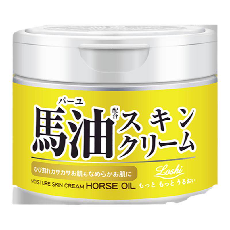 【官方正品】日本原装进口北海道马油面霜补水防干裂保湿220g*3罐