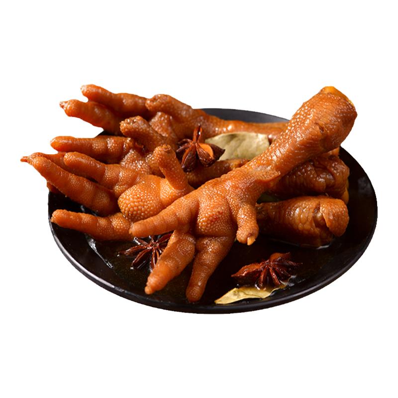 牧童卤鸡爪500g卤香烤卤脆鸡爪子泡椒凤爪解馋休闲零食品小吃包邮