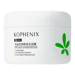 孔凤春马齿苋净颜清洁泥膜深层清洁毛孔保湿不拔干白泥涂抹面膜女