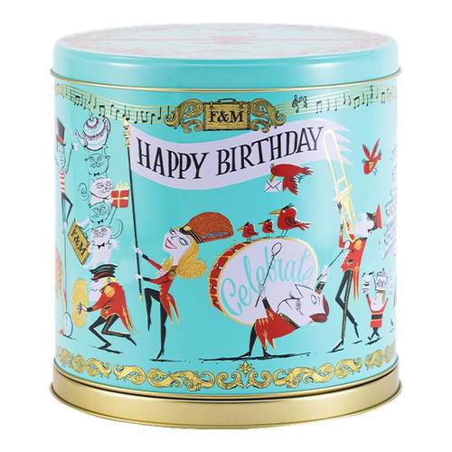 福南梅森八音盒进口曲奇饼干礼盒