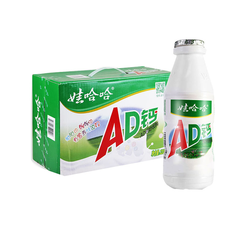 娃哈哈AD钙奶含乳饮料早餐牛奶酸甜奶饮品24瓶整件销售儿童奶