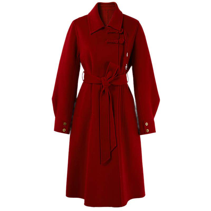 双面外套秋水伊人绵羊毛