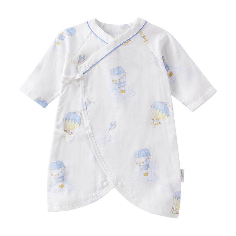 全棉时代蝴蝶衣纯棉风柔棉针织春夏新款新生婴儿连体衣宝宝衣服