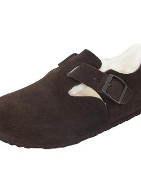 Devo Life软木鞋冬季加绒羊毛休闲女鞋秋冬棉鞋保暖毛毛鞋 96008