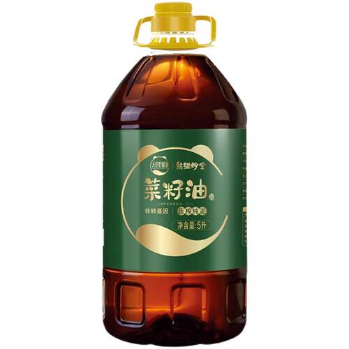 熊猫炒堂压榨纯正菜籽油5L包邮