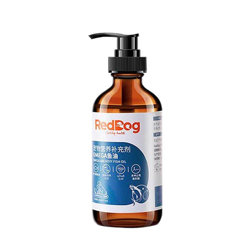 红狗OMEGA鱼油猫狗狗宠物进口鳀鱼油卵磷脂美毛护肤化毛膏营养膏