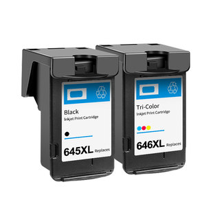 2965 TS3160 3360 适用佳能645墨盒646彩色黑色连供MG2560 MX496可加墨ip2860 2960 306 TR4560打印机 3060