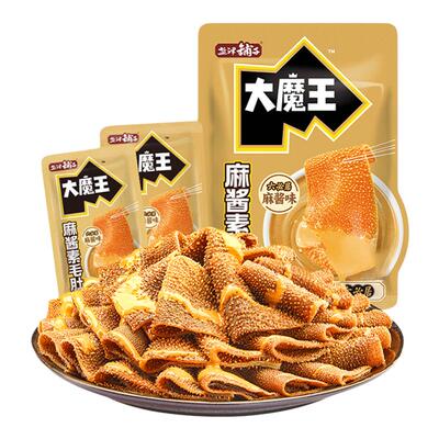盐津铺子大魔王素毛肚麻酱味火锅六必居魔芋小零食辣爽解馋小吃
