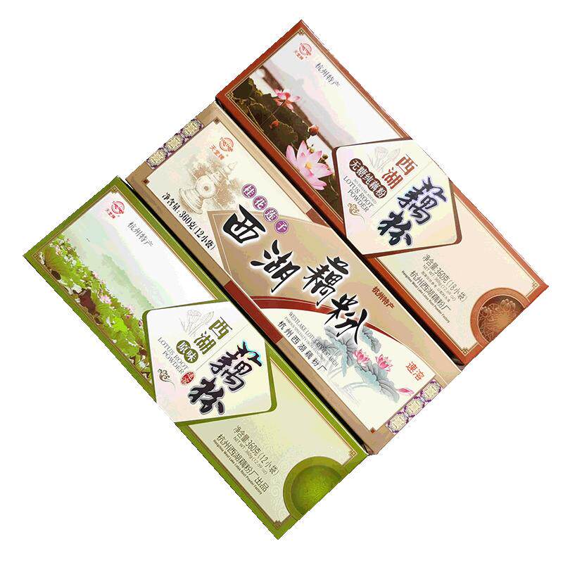 正宗天堂牌盒装西湖藕粉360g 无糖纯藕粉/桂花莲子/原味 独立包装