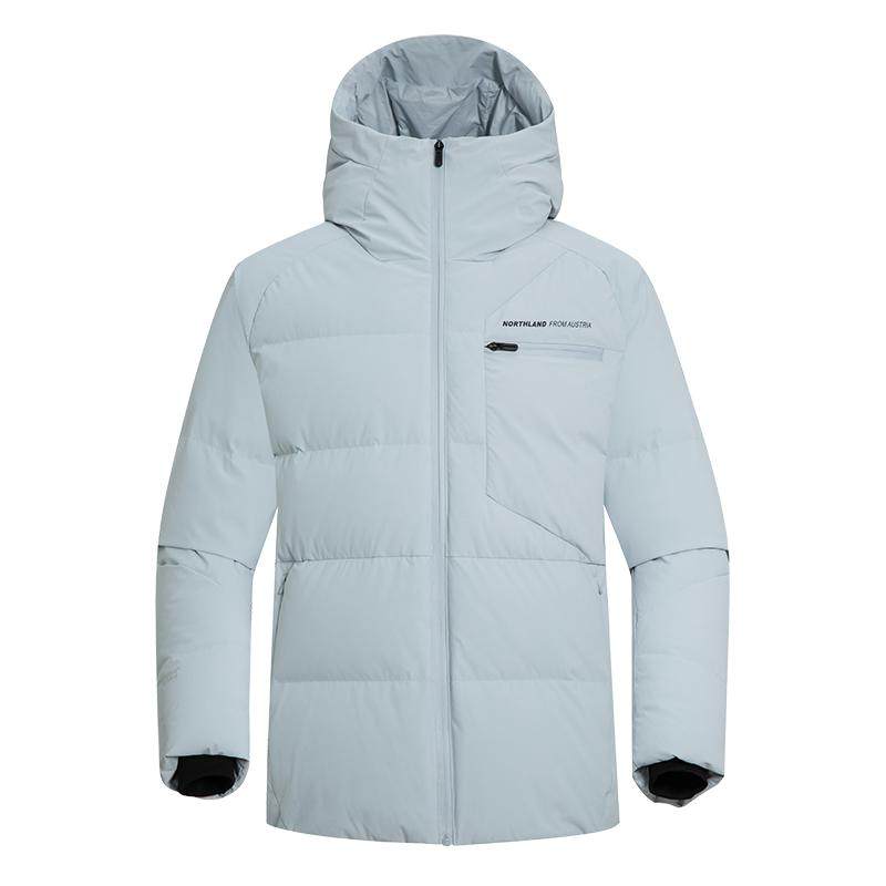 诺诗兰男女保暖防泼水鹅绒羽绒服