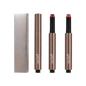 诗黛尔固体唇蜜裸色系口红唇釉不掉色不沾杯镜面水光唇膏女按压式