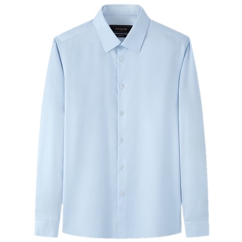 雅戈尔尖领长袖商务绅士衬衫