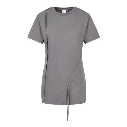 MOUSSY 夏季新品休闲立体缝条拼接抽绳选修T恤028ISA80-2891