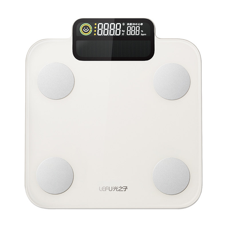 LEFU乐福光能体脂秤【光能蓄电】体重秤智能电子秤家用减肥人体称重高精度专用精准磅斤数显示小型专业光能称