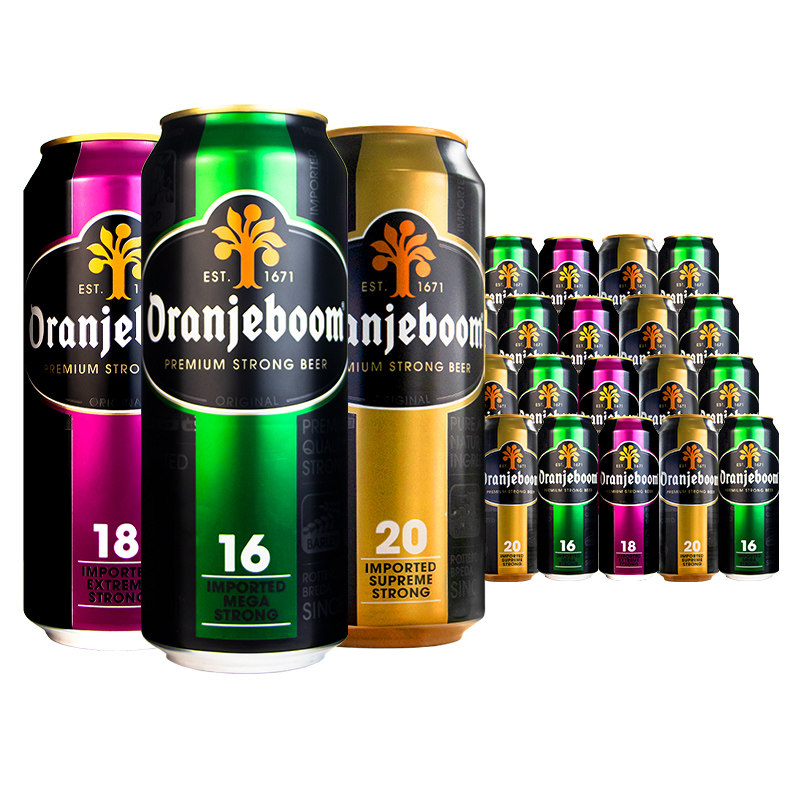 原装进口啤酒橙色炸弹16/20度高度烈性小麦啤酒500ml5/24听罐装