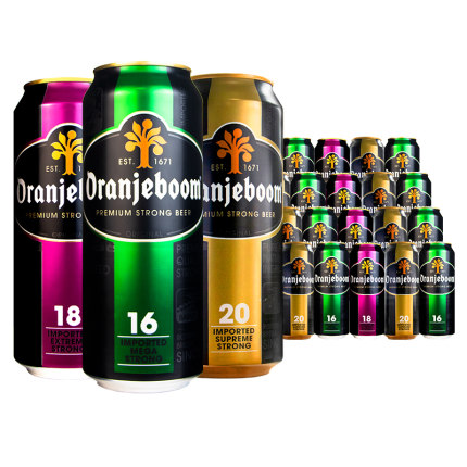 原装进口啤酒橙色炸弹16/20度高度烈性小麦啤酒500ml5/24听罐装