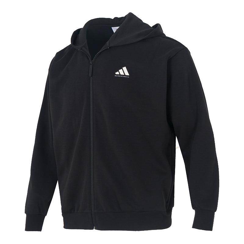 Adidas阿迪达斯2025冬季新款男装女装BB FZ HOODY针织夹克KB3064