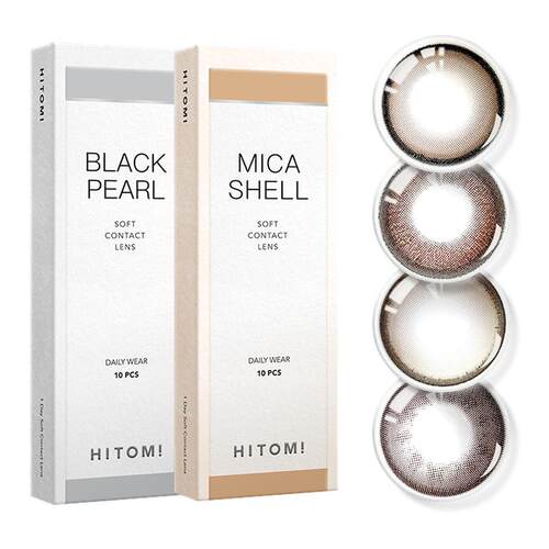 HITOMI希多蜜美瞳日抛10片装彩色隐形近视眼镜大小直径女网红款