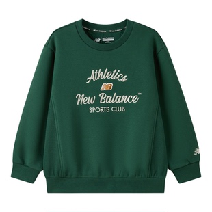 New Balance nb童装男女儿童秋冬新款圆领加绒套头卫衣ND7ZF4E043