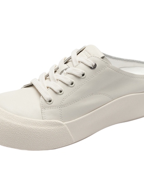 [生椰厚乳]莱尔斯丹春夏新款懒人一脚蹬包头穆勒拖女单鞋6M46902