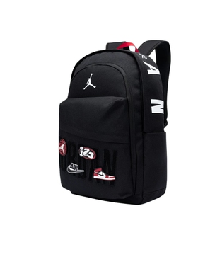 Jordan双肩包儿童大容量书包可拆卸魔术贴男童学生背包电脑包26L