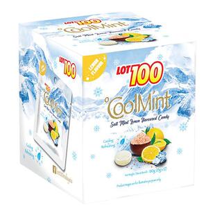 马来西亚进口LOT100分咸味柠檬薄荷糖清新海盐小零食清凉冰爽糖果