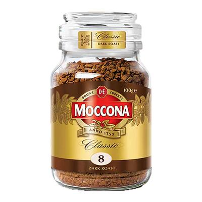 moccona摩可纳8号冻干咖啡美式速溶纯黑咖啡粉无糖100g
