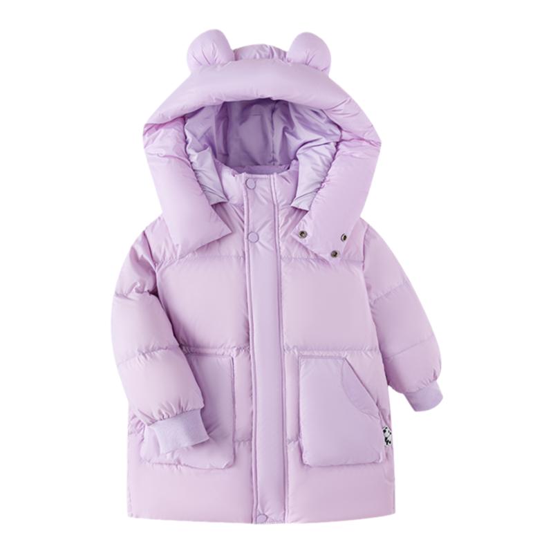 温暖中长款羽绒服，防水防油防污