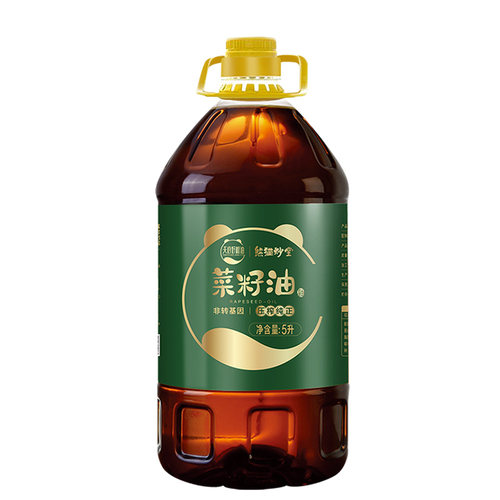 熊猫炒堂压榨纯正菜籽油5L包邮