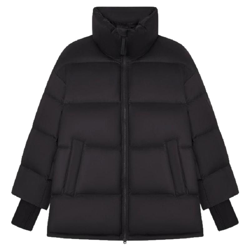 TeenieWeenie小熊奥莱女装简约休闲泡芙感白色羽绒服黑色外套上衣