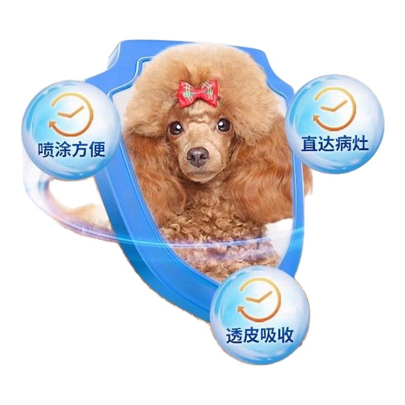 布尔宝焱净氟苯尼考溶液趾间炎掉毛湿疹脓皮狗皮肤消炎喷剂105ml
