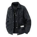 夹克2025新款 灯芯绒工装 加厚棉服休闲上衣 秋冬季 罗蒙加绒外套男士