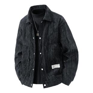 夹克2025新款 灯芯绒工装 加厚棉服休闲上衣 秋冬季 罗蒙加绒外套男士