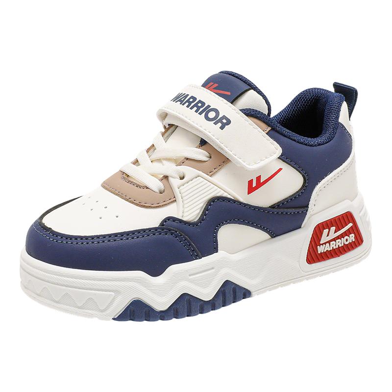 回力童鞋儿童棉鞋加绒2025新款秋冬季男孩板鞋皮面防水男童运动鞋