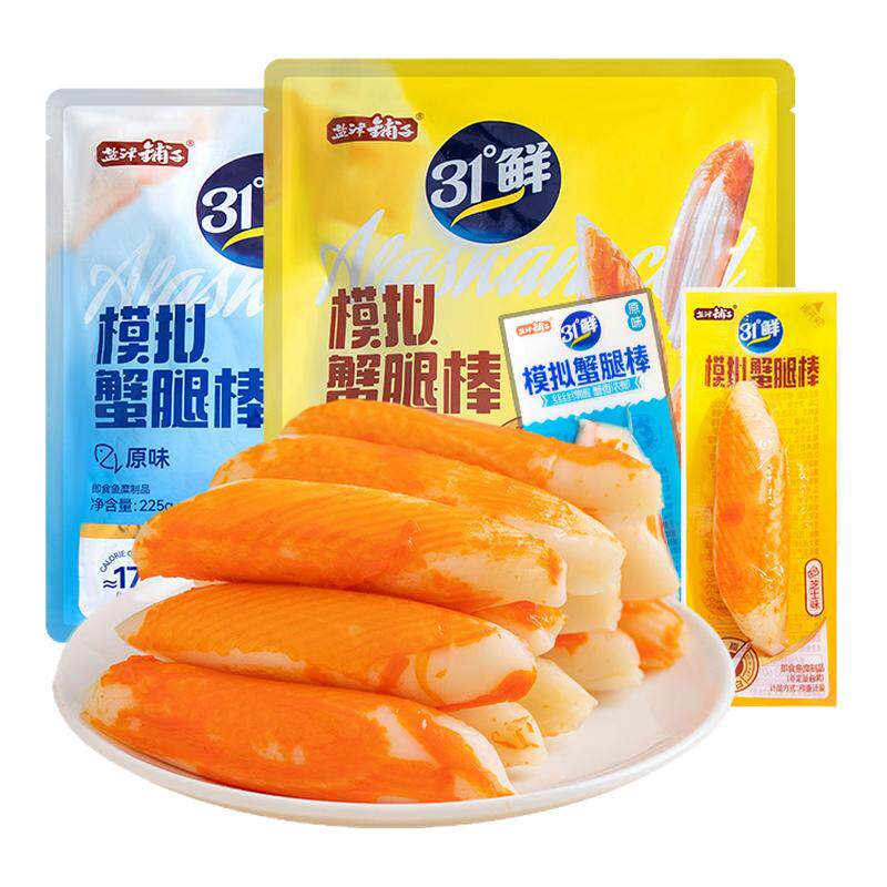 盐津铺子蟹腿棒松叶蟹柳棒秒发货图片