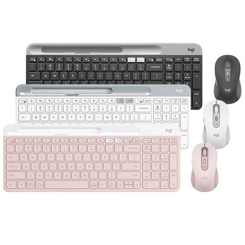 罗技桌面便携无线蓝牙键鼠套装