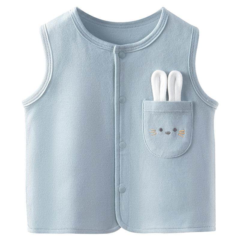 汤尼倍儿婴儿马甲春秋季纯棉男女宝宝背心马夹外穿上衣新生儿坎肩