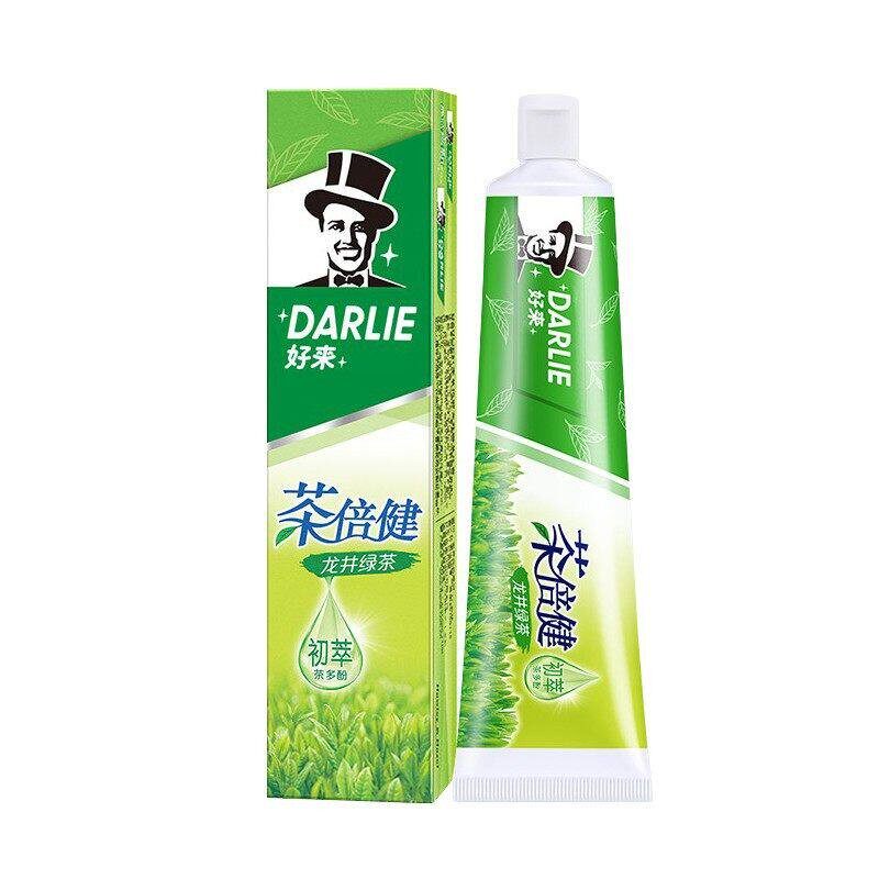 （原黑人）好来牙膏茶倍健龙井绿茶牙膏90g-190g清洁牙齿