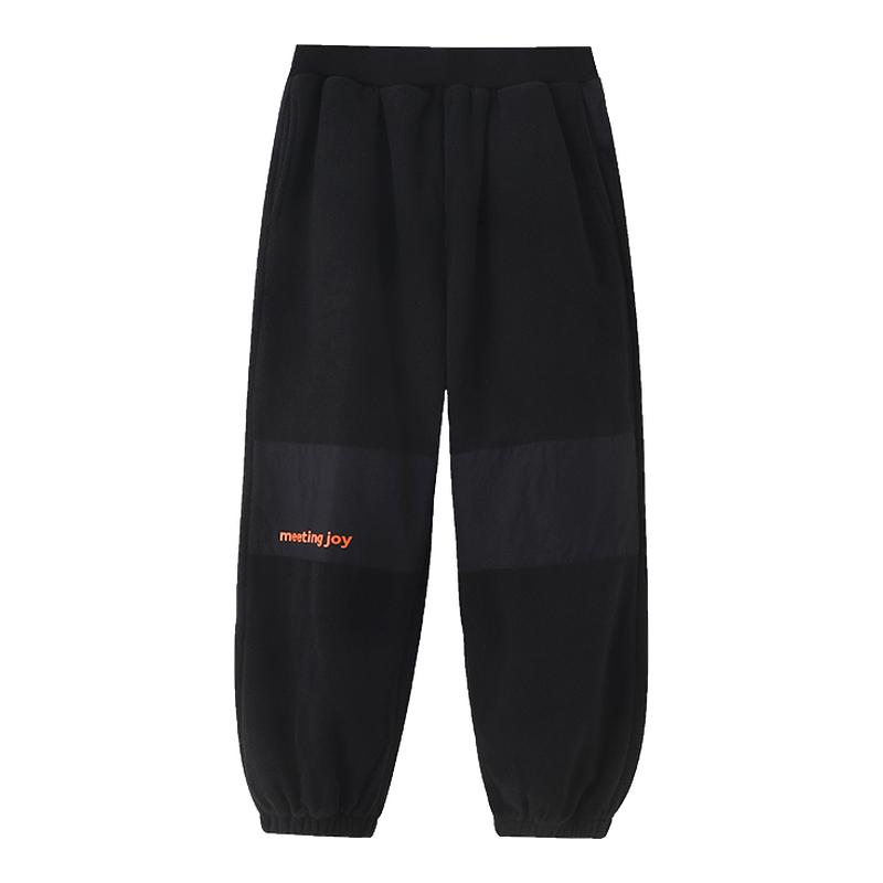 男童加绒裤秋冬款儿童摇粒绒长裤