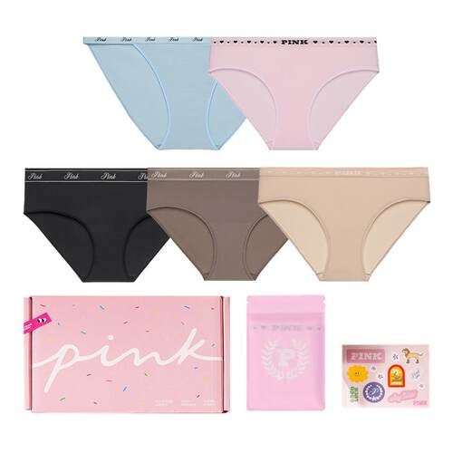 维密PINK抗菌舒适星期裤内裤